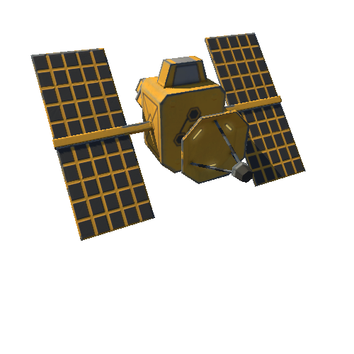 Satellite (solar panels)_animated_1_2_3_4